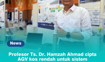 Profesor Ts. Dr. Hamzah Ahmad cipta AGV Kos Rendah Untuk Sistem Penghantaran Produk dalam Industri